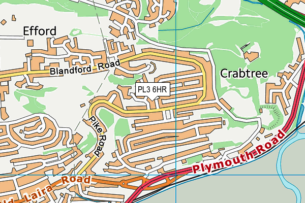 PL3 6HR map - OS VectorMap District (Ordnance Survey)