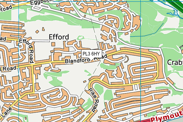 PL3 6HY map - OS VectorMap District (Ordnance Survey)