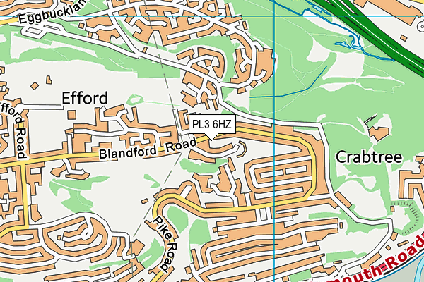 PL3 6HZ map - OS VectorMap District (Ordnance Survey)