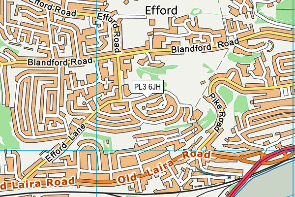 PL3 6JH map - OS VectorMap District (Ordnance Survey)