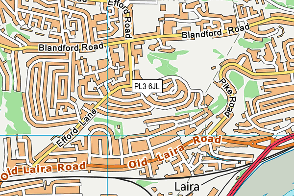 PL3 6JL map - OS VectorMap District (Ordnance Survey)
