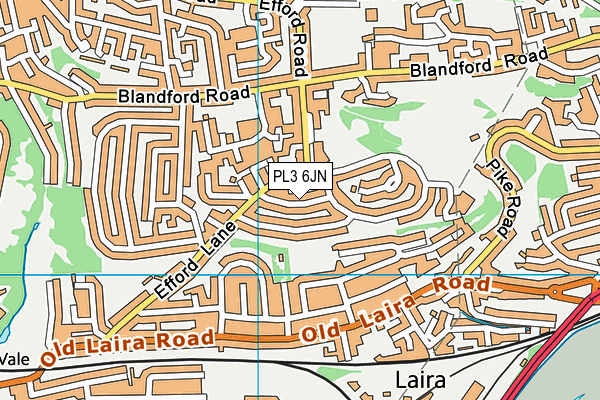 PL3 6JN map - OS VectorMap District (Ordnance Survey)