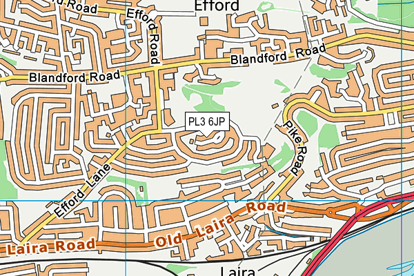 PL3 6JP map - OS VectorMap District (Ordnance Survey)