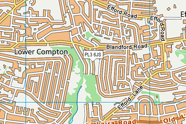 PL3 6JS map - OS VectorMap District (Ordnance Survey)