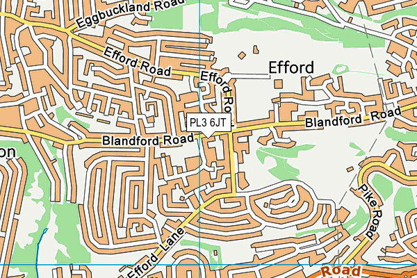 PL3 6JT map - OS VectorMap District (Ordnance Survey)