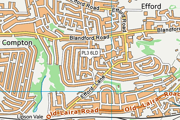 PL3 6LD map - OS VectorMap District (Ordnance Survey)