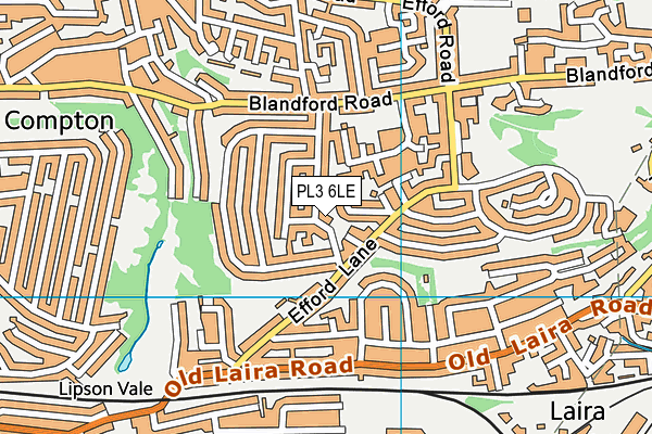 PL3 6LE map - OS VectorMap District (Ordnance Survey)