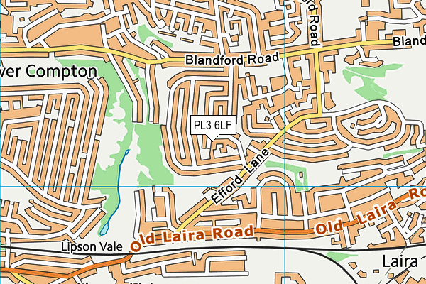 PL3 6LF map - OS VectorMap District (Ordnance Survey)