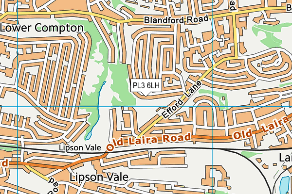 PL3 6LH map - OS VectorMap District (Ordnance Survey)