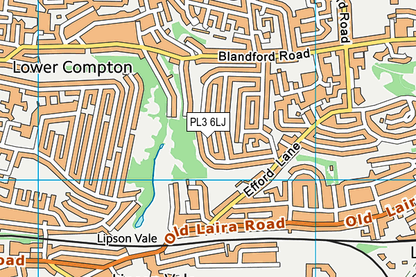 PL3 6LJ map - OS VectorMap District (Ordnance Survey)