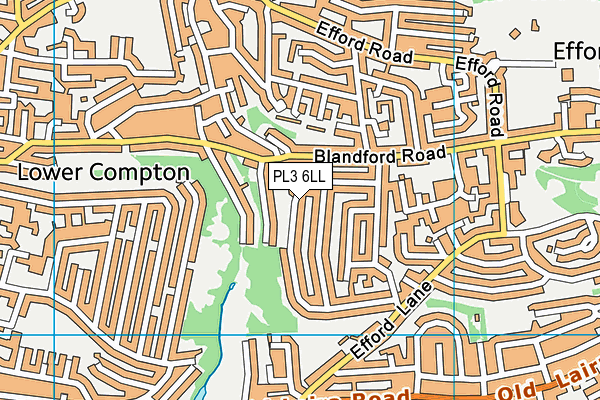 PL3 6LL map - OS VectorMap District (Ordnance Survey)