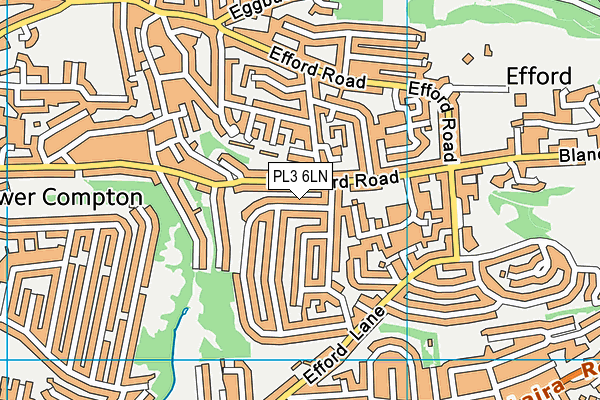 PL3 6LN map - OS VectorMap District (Ordnance Survey)
