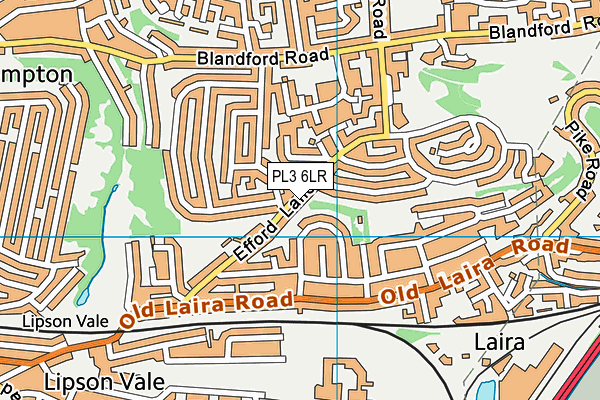 PL3 6LR map - OS VectorMap District (Ordnance Survey)