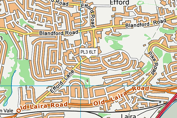 PL3 6LT map - OS VectorMap District (Ordnance Survey)