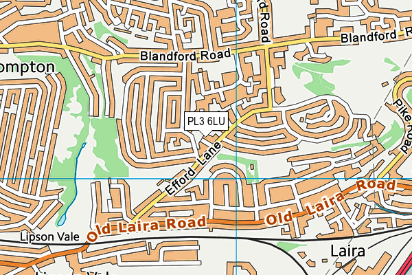 PL3 6LU map - OS VectorMap District (Ordnance Survey)