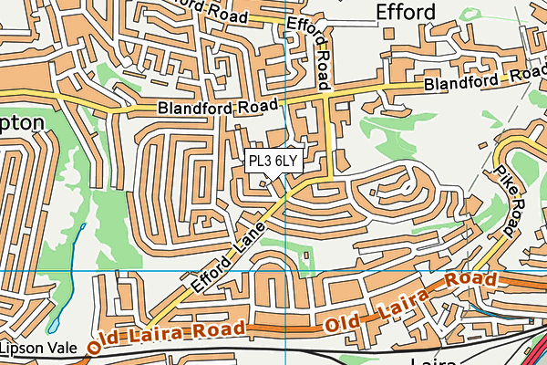 PL3 6LY map - OS VectorMap District (Ordnance Survey)