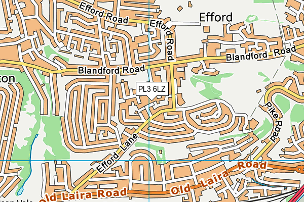 PL3 6LZ map - OS VectorMap District (Ordnance Survey)