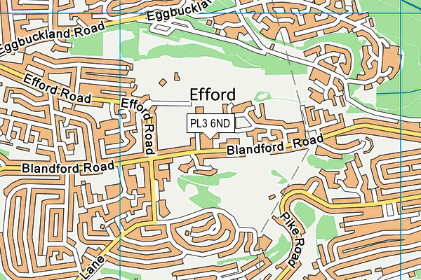 PL3 6ND map - OS VectorMap District (Ordnance Survey)