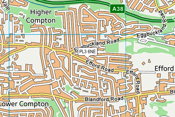 PL3 6NE map - OS VectorMap District (Ordnance Survey)