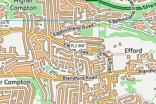 PL3 6NF map - OS VectorMap District (Ordnance Survey)