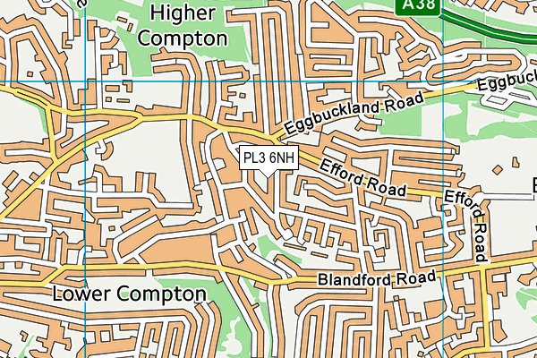 PL3 6NH map - OS VectorMap District (Ordnance Survey)