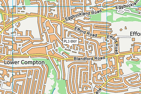 PL3 6NY map - OS VectorMap District (Ordnance Survey)