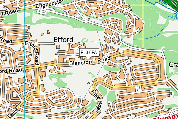 PL3 6PA map - OS VectorMap District (Ordnance Survey)