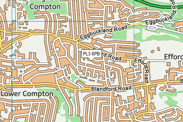 PL3 6PB map - OS VectorMap District (Ordnance Survey)