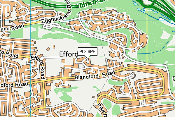 PL3 6PE map - OS VectorMap District (Ordnance Survey)