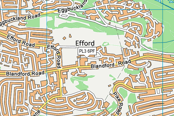 PL3 6PF map - OS VectorMap District (Ordnance Survey)