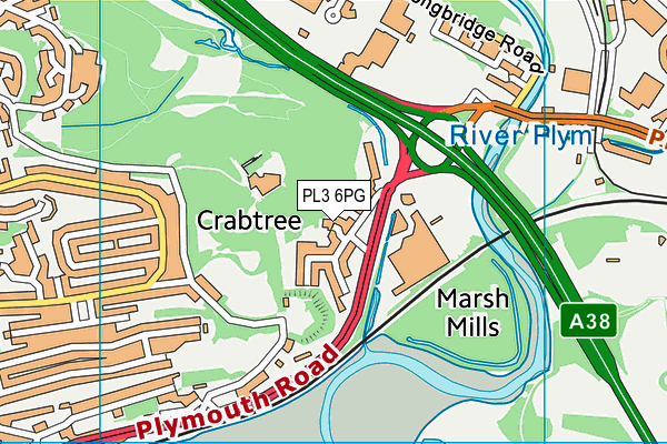 PL3 6PG map - OS VectorMap District (Ordnance Survey)