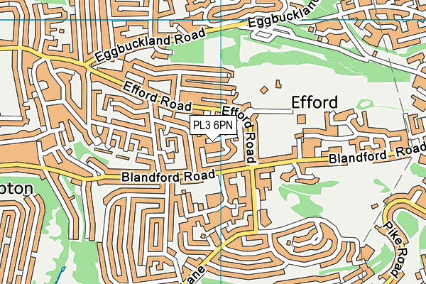 PL3 6PN map - OS VectorMap District (Ordnance Survey)