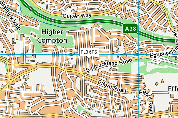 PL3 6PS map - OS VectorMap District (Ordnance Survey)