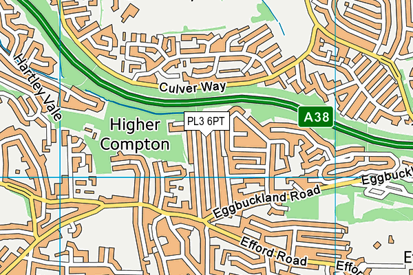 PL3 6PT map - OS VectorMap District (Ordnance Survey)