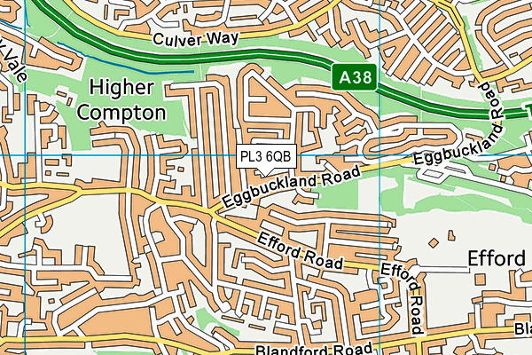 PL3 6QB map - OS VectorMap District (Ordnance Survey)