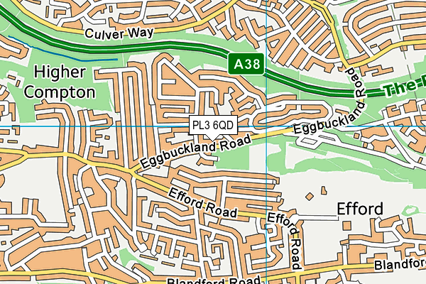 PL3 6QD map - OS VectorMap District (Ordnance Survey)