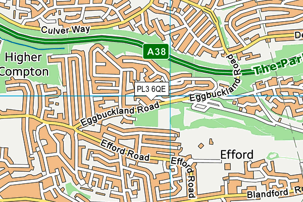 PL3 6QE map - OS VectorMap District (Ordnance Survey)