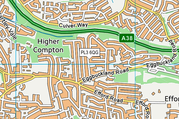 PL3 6QG map - OS VectorMap District (Ordnance Survey)