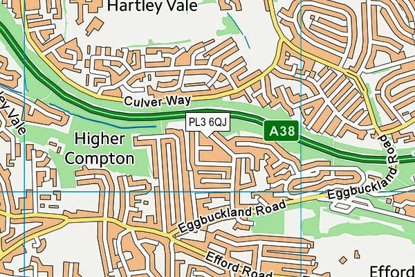 PL3 6QJ map - OS VectorMap District (Ordnance Survey)