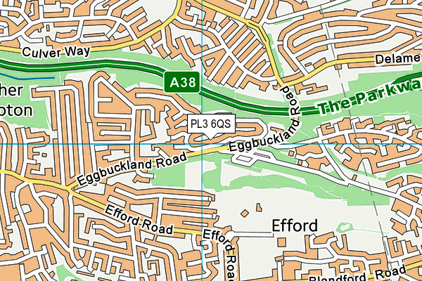 PL3 6QS map - OS VectorMap District (Ordnance Survey)