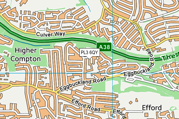 PL3 6QY map - OS VectorMap District (Ordnance Survey)