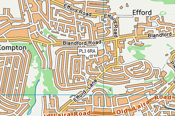PL3 6RA map - OS VectorMap District (Ordnance Survey)