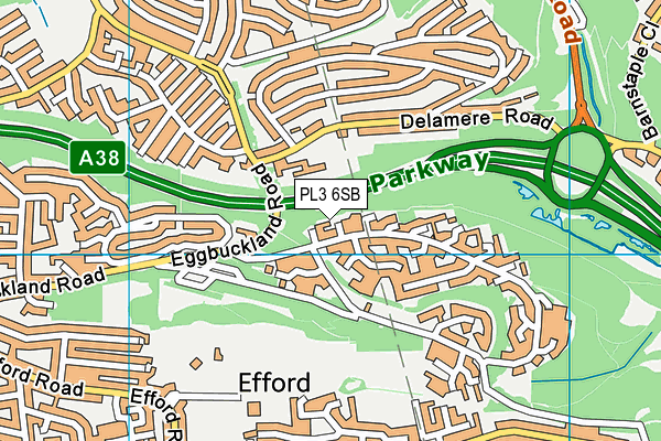 PL3 6SB map - OS VectorMap District (Ordnance Survey)