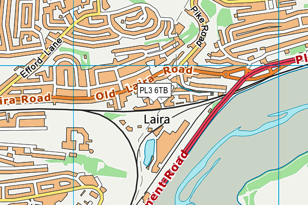 PL3 6TB map - OS VectorMap District (Ordnance Survey)