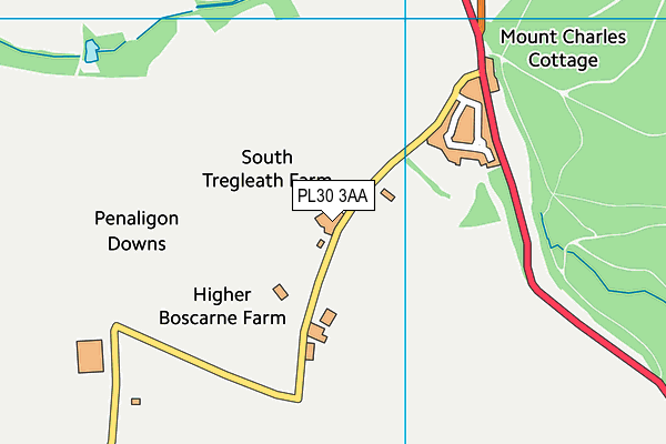Jubilee Park (Closed) map (PL30 3AA) - OS VectorMap District (Ordnance Survey)