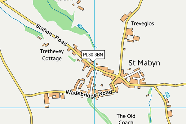 PL30 3BN map - OS VectorMap District (Ordnance Survey)