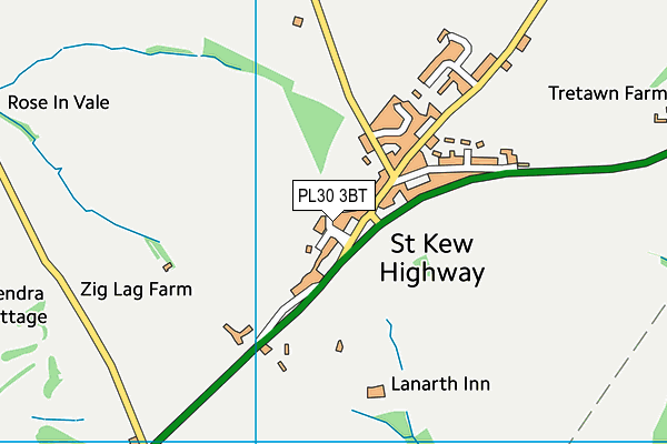 PL30 3BT map - OS VectorMap District (Ordnance Survey)