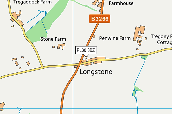 PL30 3BZ map - OS VectorMap District (Ordnance Survey)