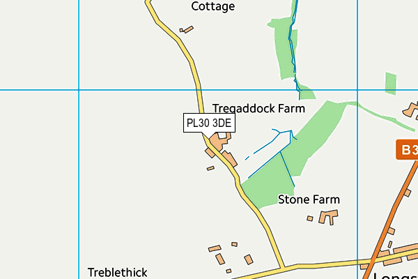 PL30 3DE map - OS VectorMap District (Ordnance Survey)