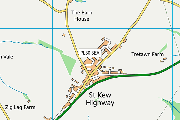 PL30 3EA map - OS VectorMap District (Ordnance Survey)